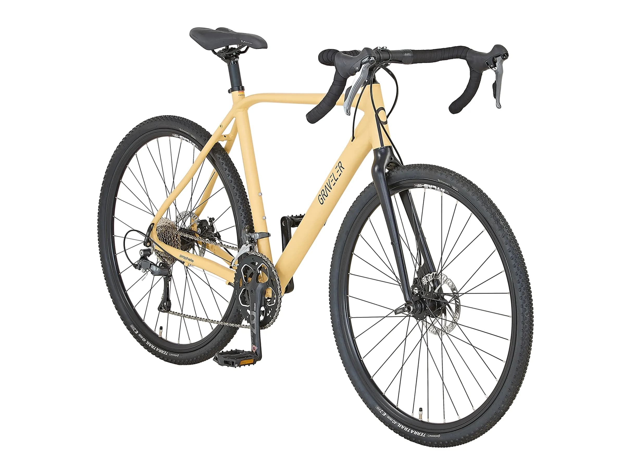 Prophete Gravel-Bike Graveler Herren Sandbeige Matt 28"