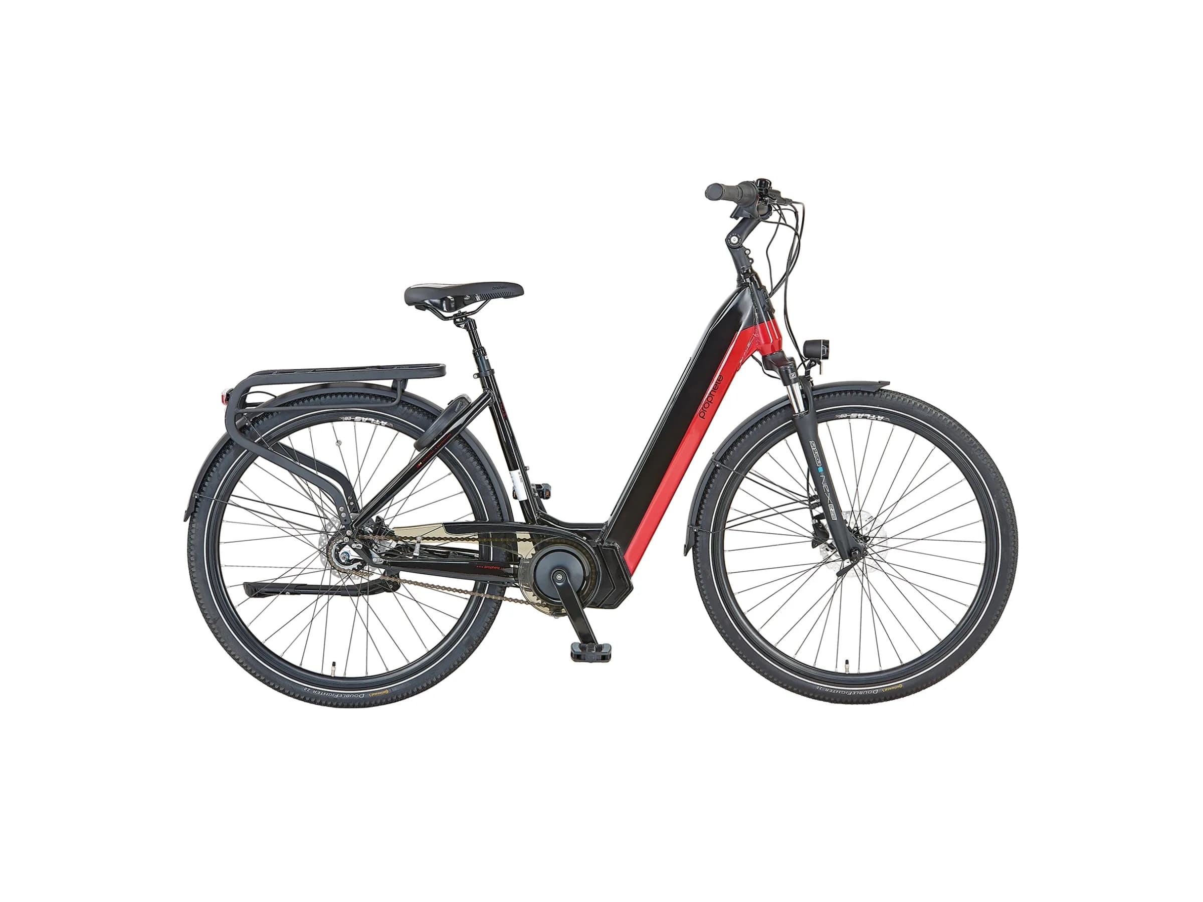Prophete City E-Bike Geniesser 5.0 Damen 36 V Schwarz-Rot Glanz 28"