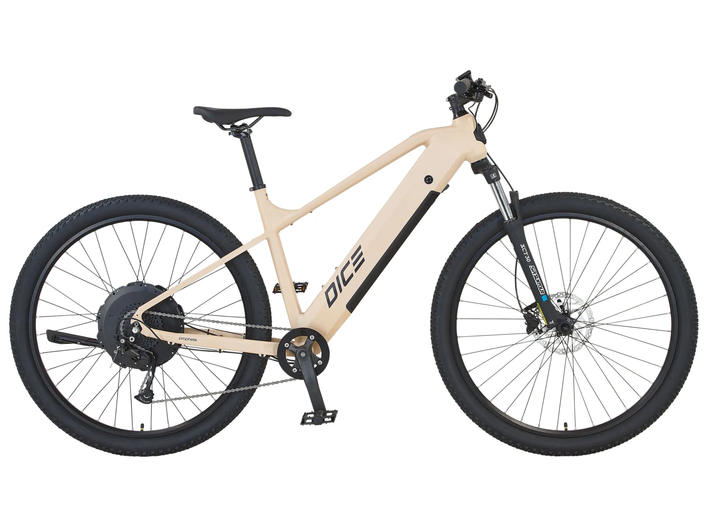 Prophete E-Bike MTB Dice 2.0 Vollintegriert Sandbeige Matt 29"