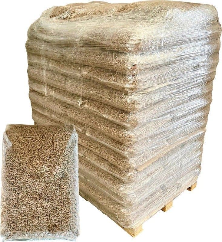 Eichenholzpellets 6 mm – 1020 kg (68 x 15 kg) – Premium Qualität – Leistungsstark