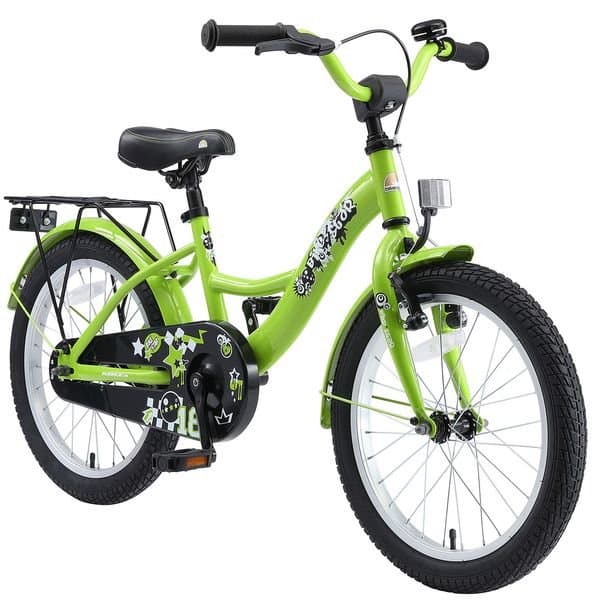 Bikestar 18 Zoll Kinderfahrrad – Kinder 5–8 Jahre, Grün