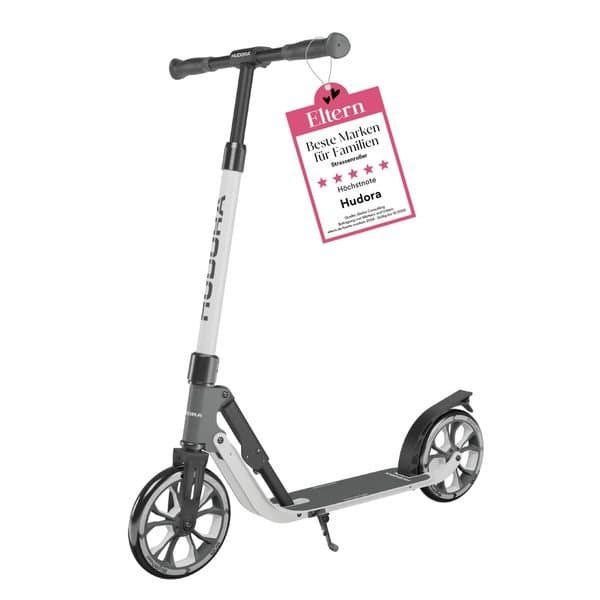 Hudora Big Wheel Air Kinderroller – ab 8 Jahren, Schwarz