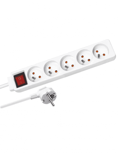 Multiprise 5 Prises Wifi avec Enregistreur Vocal Espion 32 Go