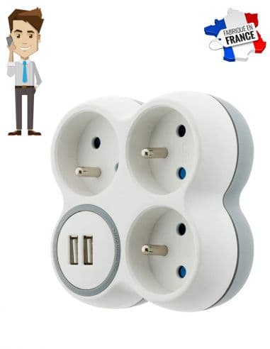 Micro GSM Espion - Triplette multiprise