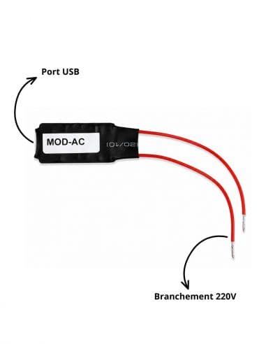 Alimentation 220v 5V-1A / USB / jst