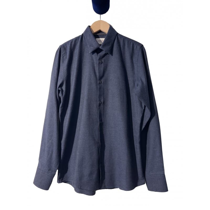 Chemise en flanelle bleu marine JAGVI - M