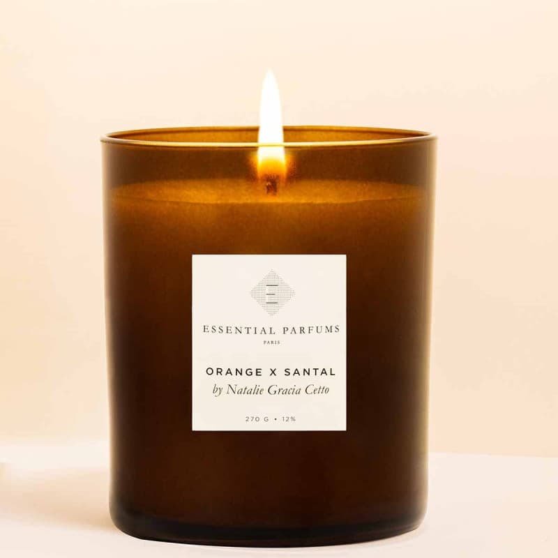 Bougie Orange x Santal ESSENTIAL PARFUMS