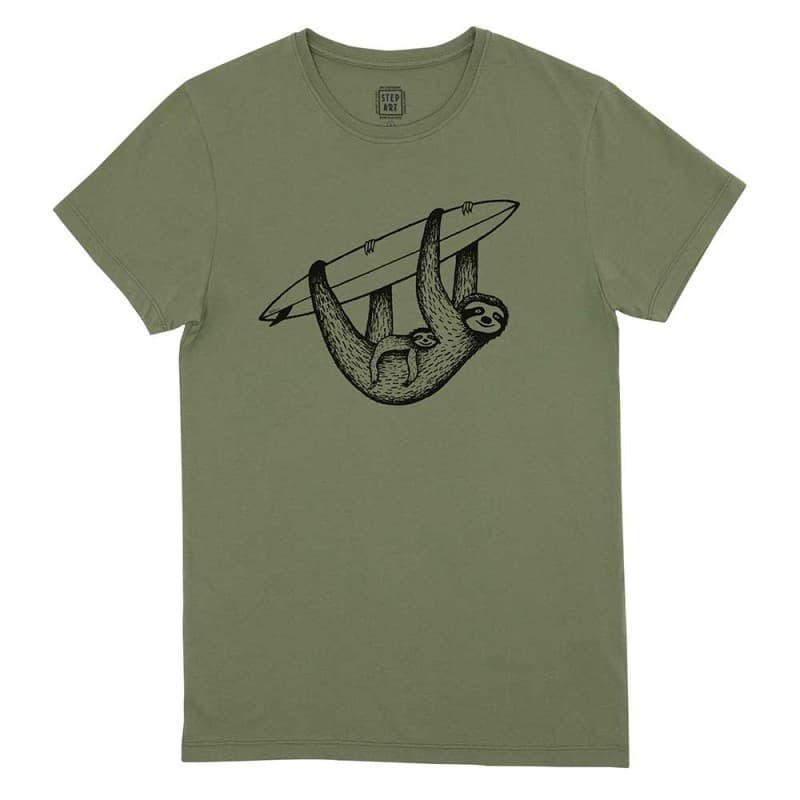 T-shirt vert Sloth & Surf STEPART - S