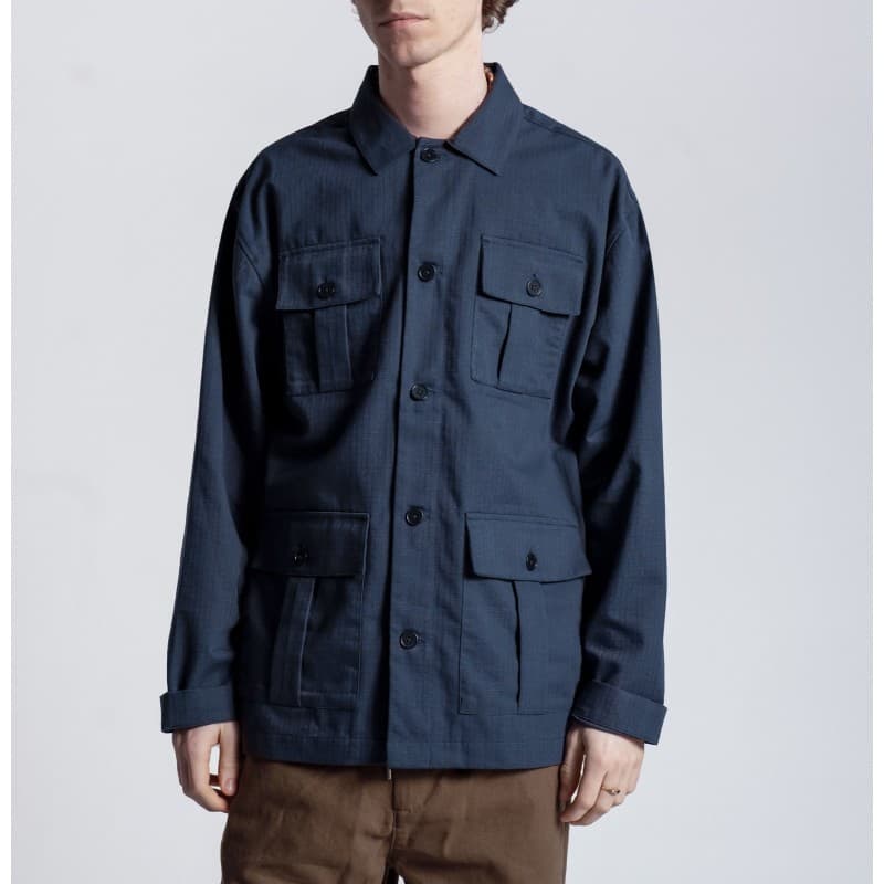 Veste Borough Ripstop Bleue FAR AFIELD - XS