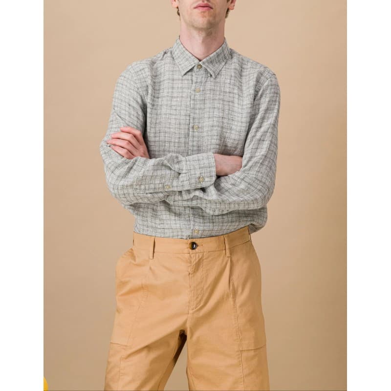 Chemise en lin Kaki Shades JAGVI - XL