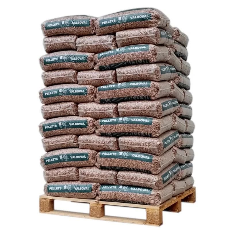 Valboval Pellets – Palette mit 65 Säcken à 15 kg