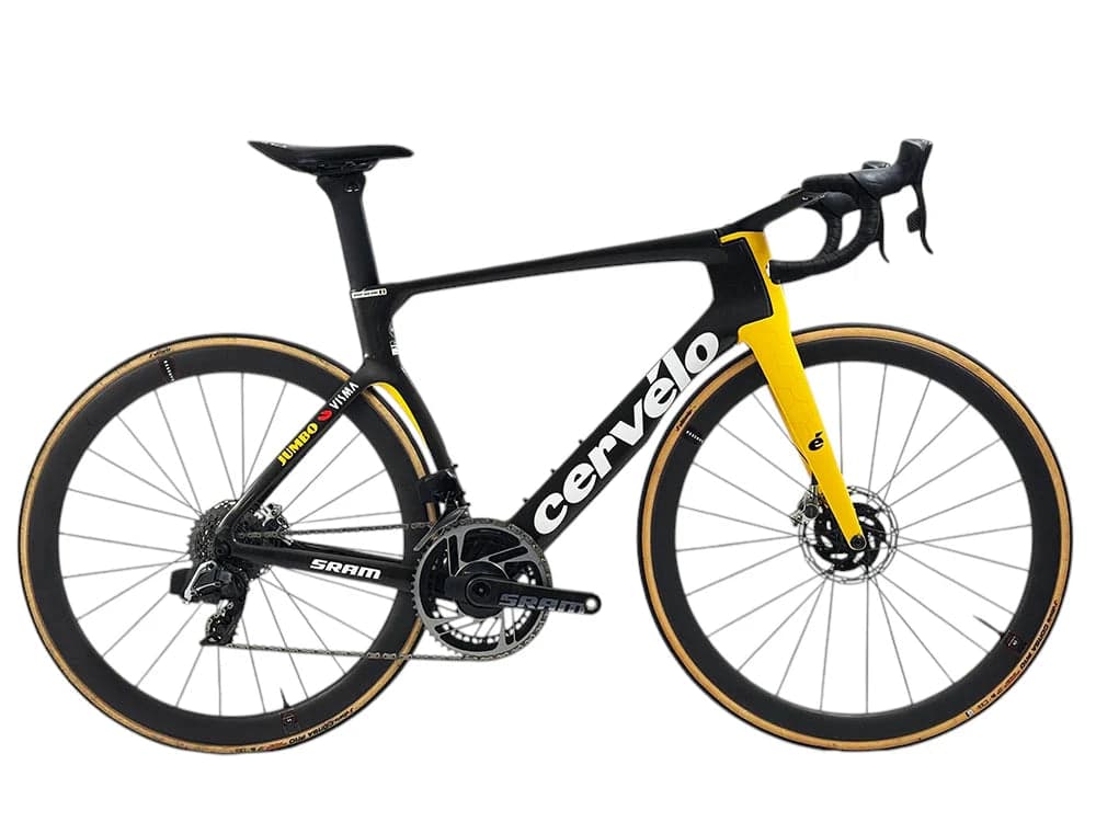 Cervélo S5 2023 Team Visma-Lease a Bike W. Van Aert taglia 56 Sram Red eTap AXS 2x12sp - XL
