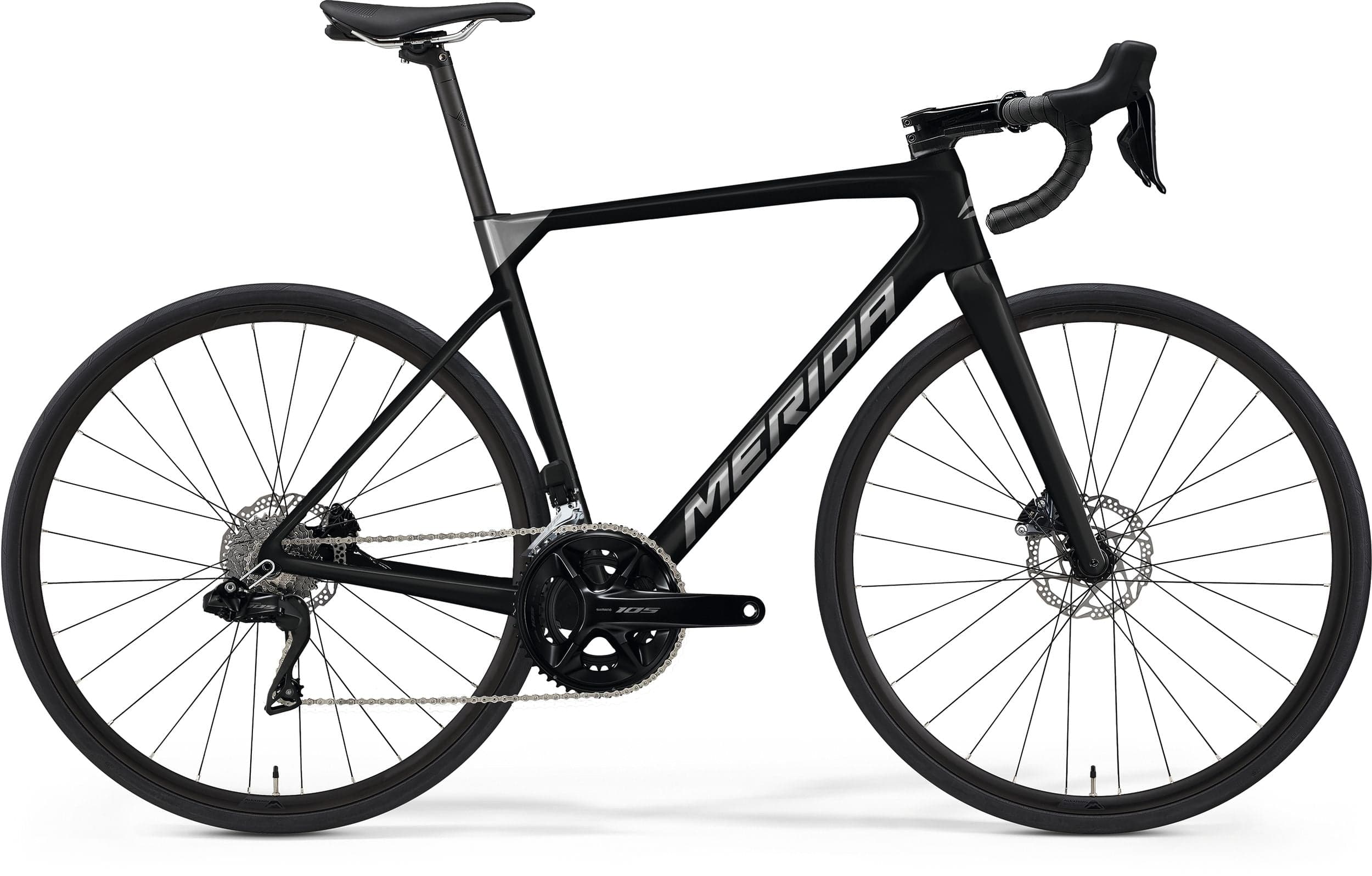 Merida Scultura 6000 Black-Silver 2023 - Shimano 105 Di2 2x12sp - Merida Expert SL - M