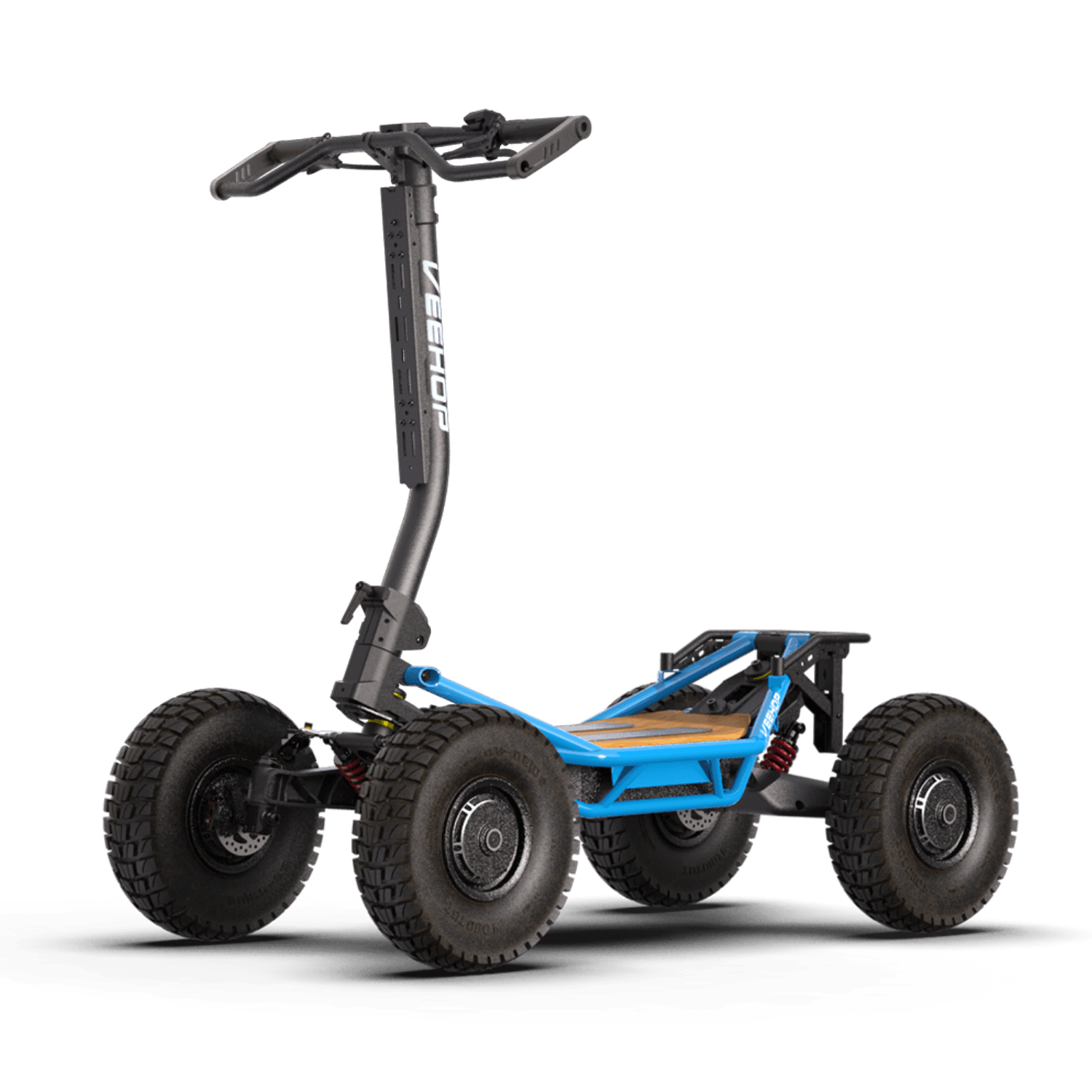Trottinette VEEHOP tout terrain à 4 roues motrices avec selle pliable 3200w / 6400w 40ah