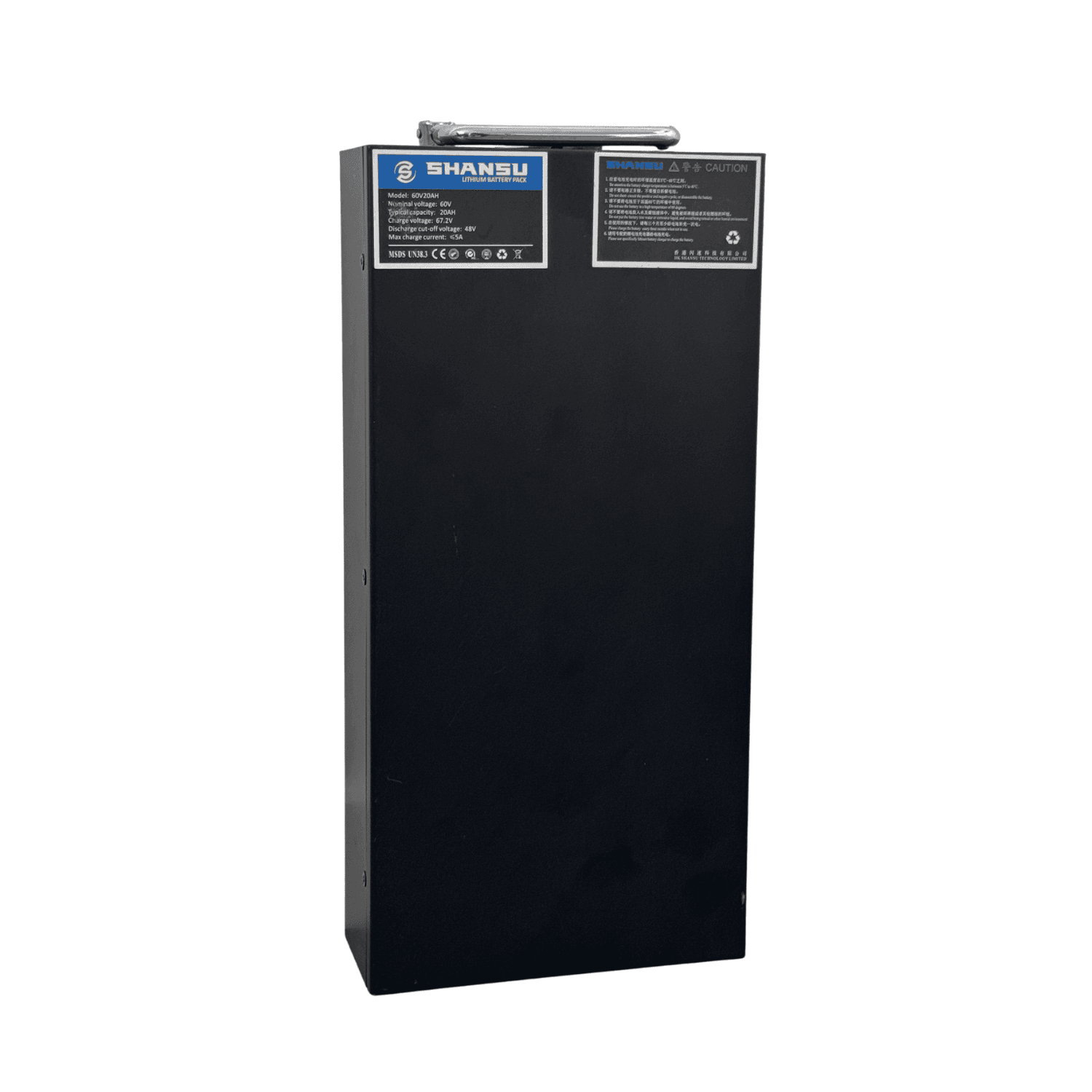 Batterie lithium 60V 20ah à poignée pour citycoco et chopper