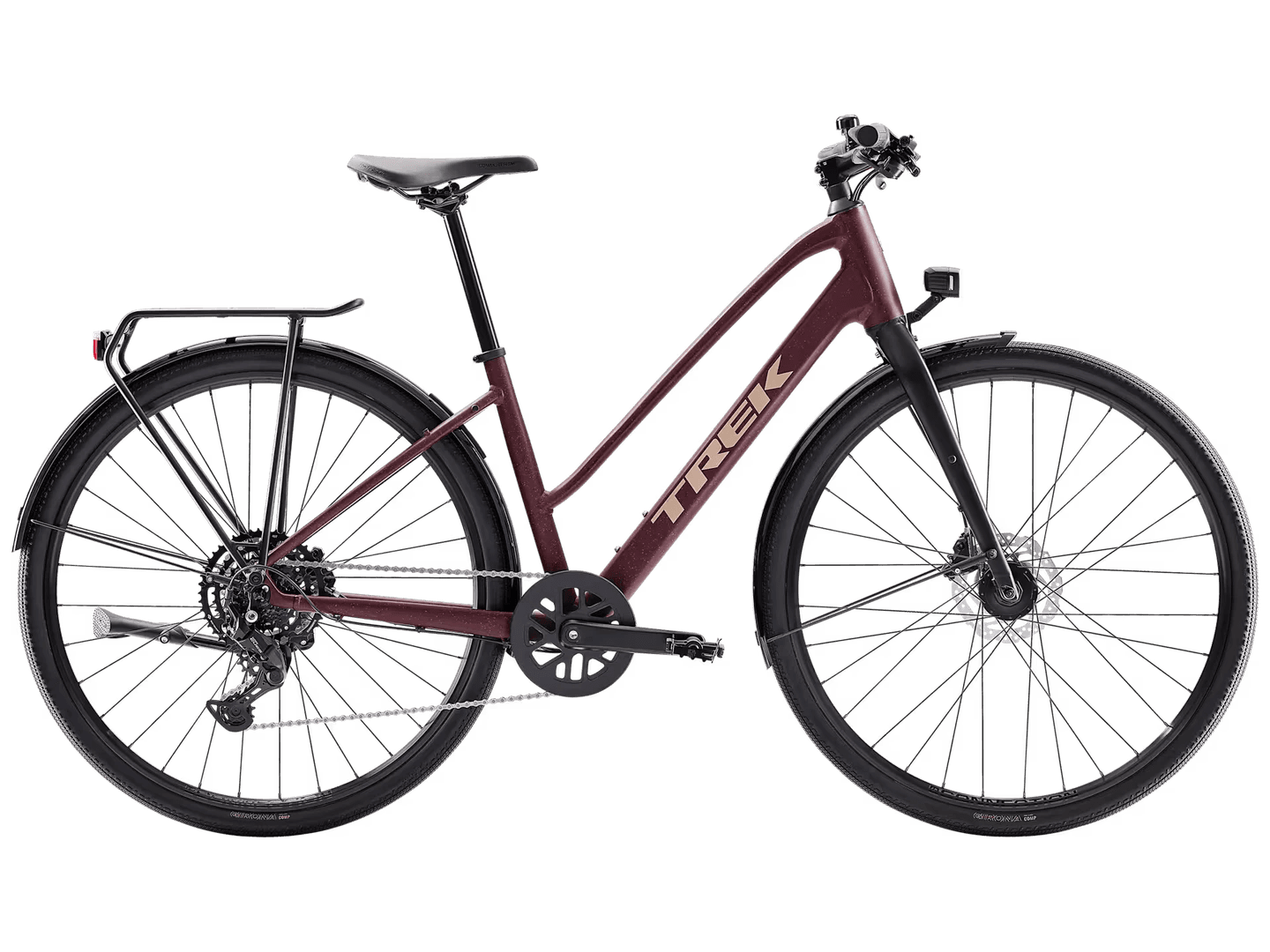 Trek FX Sport AL Equipped Midstep 2026 - Shimano U4000, 9 velocità - Bontrager GR0 Comp - S