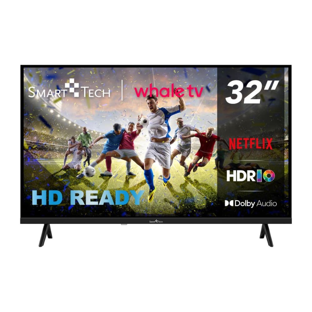 Smart Tech 32HH01K, Whale OS, 32 Zoll (80 cm), HD-LED-Fernseher mit Netflix, YouTube, Amazon Prime Video und Disney+