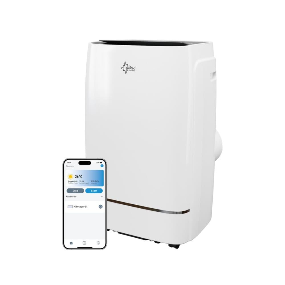 SUNTEC ADVANCE 12000 BTU mobiles Klimagerät, APP Steuerung, umweltfreundliches Kühlmittel R290