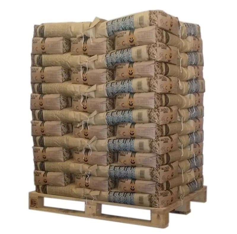 Badger Holzpellets DIN Plus & ENplus A1 – 6 mm – 975 kg (65 × 15 kg)