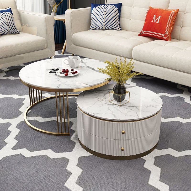 طاولة قهوة مزدوجة