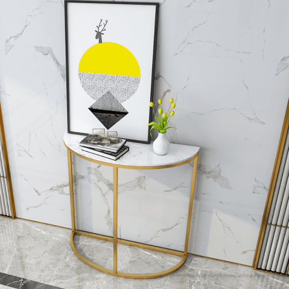 كونسول معدني بتصميم بسيط