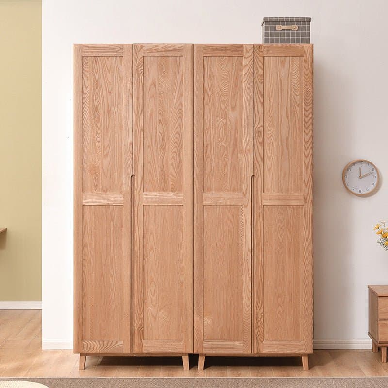 خزانة ملابس اربع ابواب خشبي بسيط