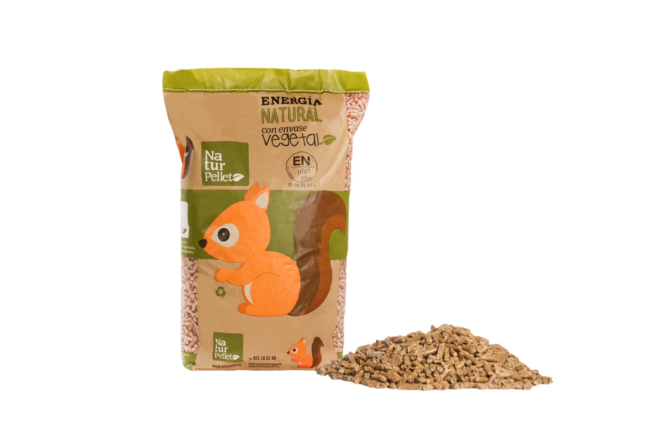 Naturpellet ENplus A1 palets con 70 Sacos de 15 kg