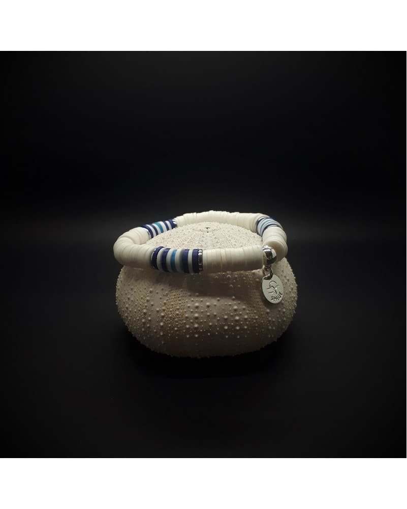 Bracelet Surfeur ENFANT - Blanc/Bleu -
