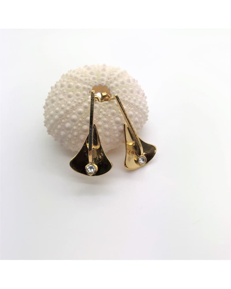 Boucles d'oreilles ancre - doré