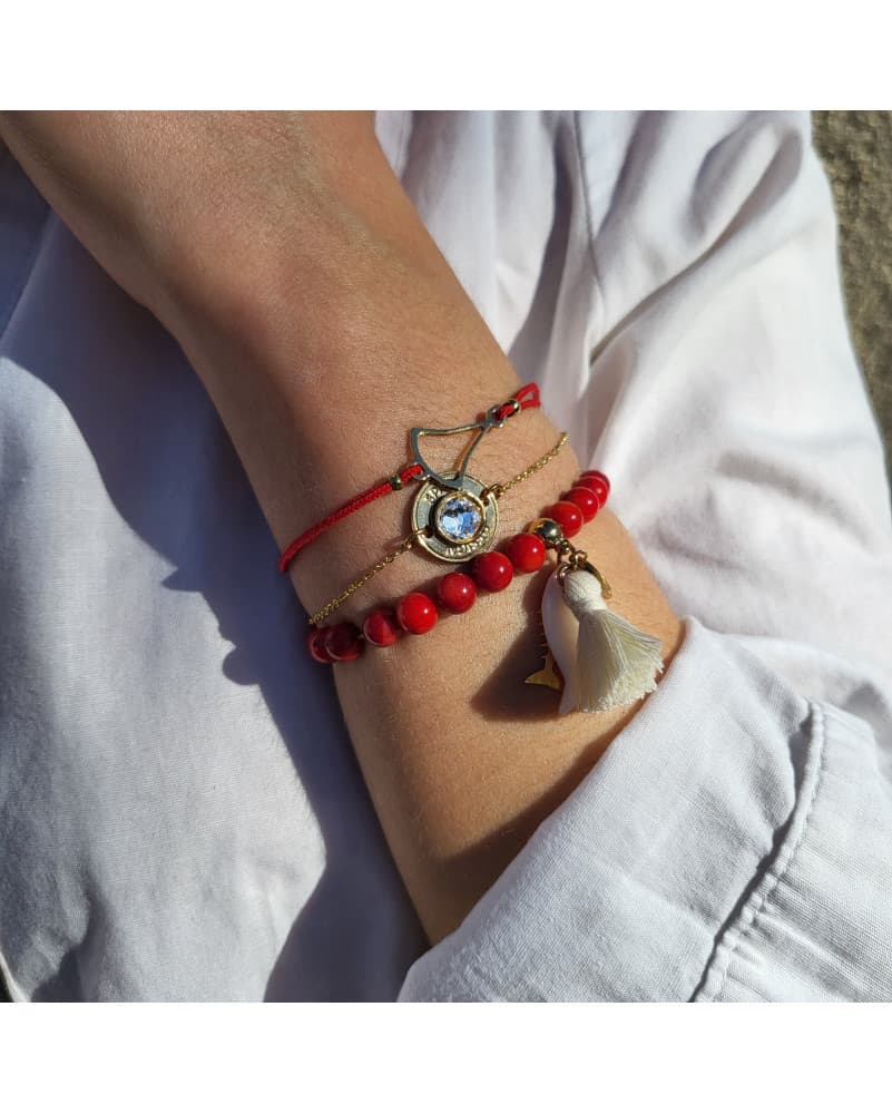 Trio de bracelets - Corail (BIJ008-16+BIJ013-04+BIJ035-05)