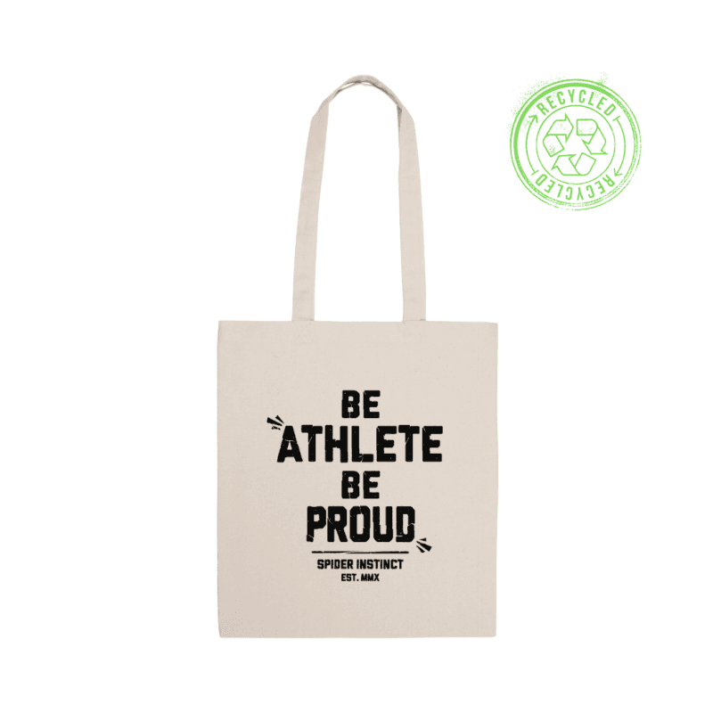 Sac Cabas En Coton Recyclé Be Athlete Be Proud - Spider Instinct®