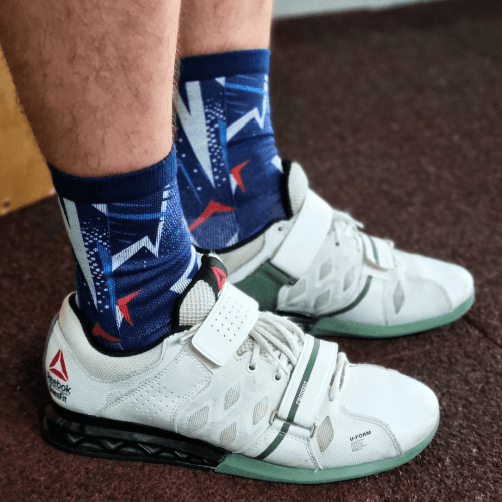 Chaussettes Sport Crew Abstract Tricolore - Spider Instinct®