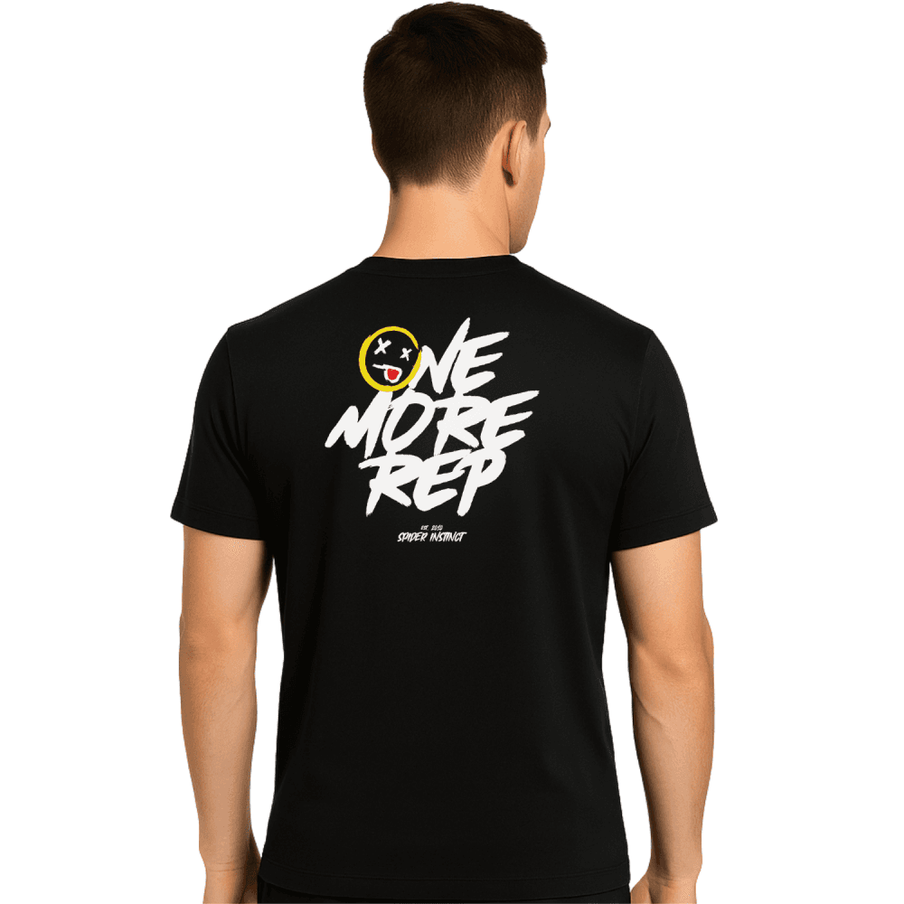 T-shirt One More Reps Black Homme - Spider Instinct®