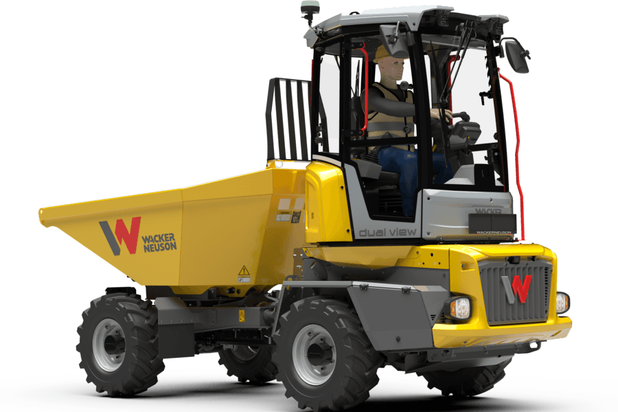 Wacker Neuson Dual View Raddumper DV45 mit Drehkippmulde 4.200kg Zuladung