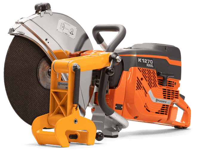HUSQVARNA K 1270 RAIL benzinbetriebener Schienen-Trennschleifer Ø 350 mm / 400 mm