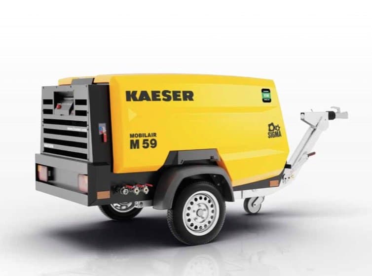 KAESER MOBILAIR M59 – Baukompressor mit Stromerzeuger 13 kVA mobil