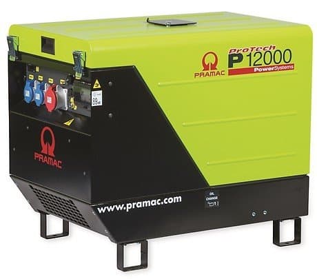 PRAMAC P 12000 THB AVR benzinbetriebener Stromerzeuger 230 / 400 V | 13,9 kVA (E-Starter)