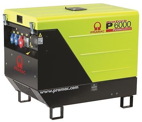 PRAMAC P 6000 TYA AVR dieselbetriebener Stromerzeuger 230 / 400 V | 6,9 kVA (E-Starter)
