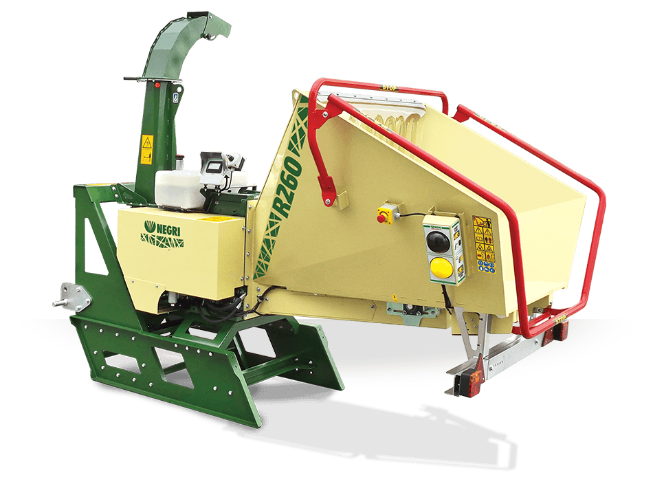 NEGRI Biohäcksler R260 / Häcksler mit Dreipunktaufnahme CAT. 1 / 2 für Traktor