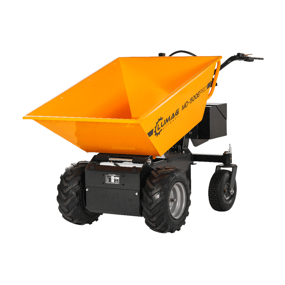 LUMAG MD500EPRO Elektro-Raddumper mit Frontkippmulde 500 kg Zuladung