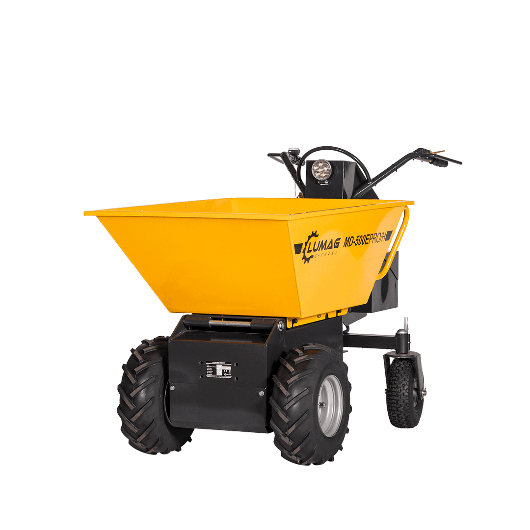LUMAG MD500EPROH Elektro-Raddumper mit Frontkippmulde 500 kg Zuladung