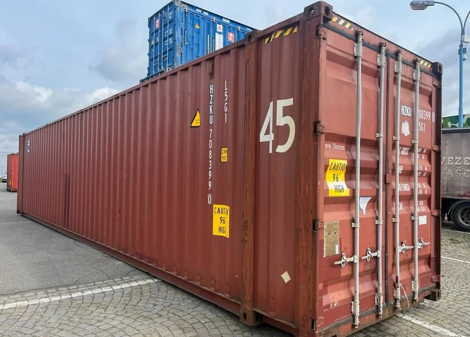 Seecontainer 45 Fuß High Cube „Cargo Worthy" (CW) Gebraucht