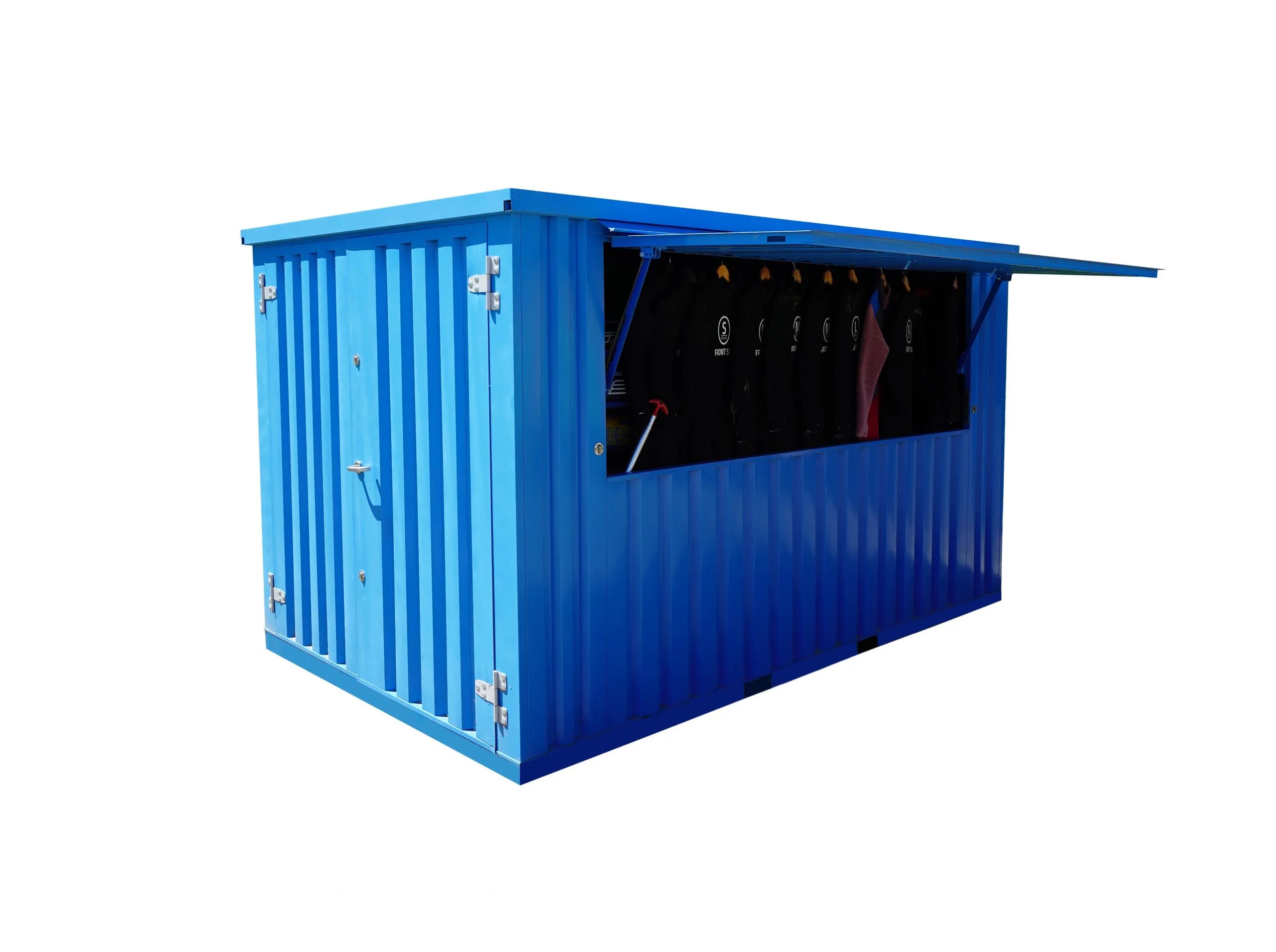 Zerlegbarer Bar Container 4×2 m XL Blau RAL 5015