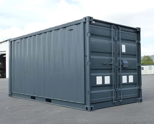 15-Fuß-Container mit Elektroinstallation, Lüftungsgittern und Schlüsselverriegelung