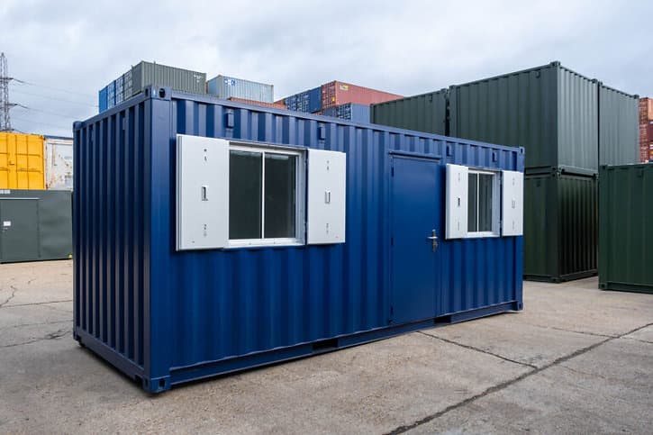 Container 20′ Büro mit 2 Fenstern