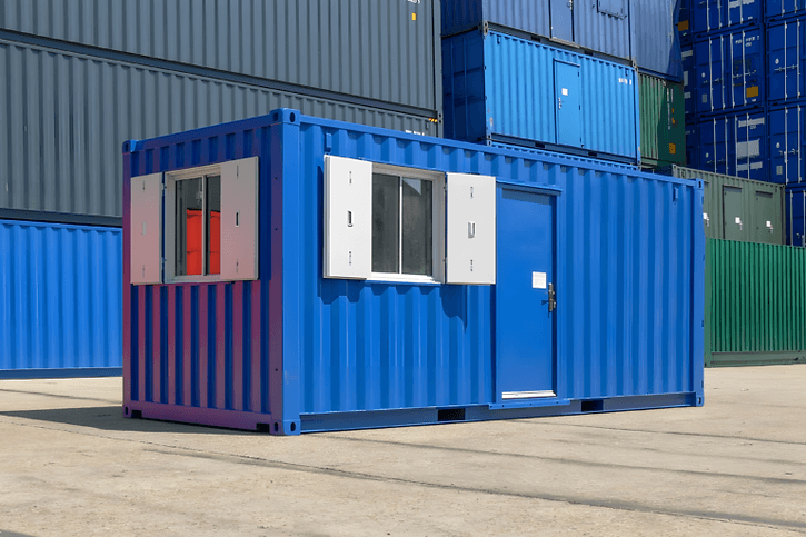 Container 20′ Büro + Küche und WC