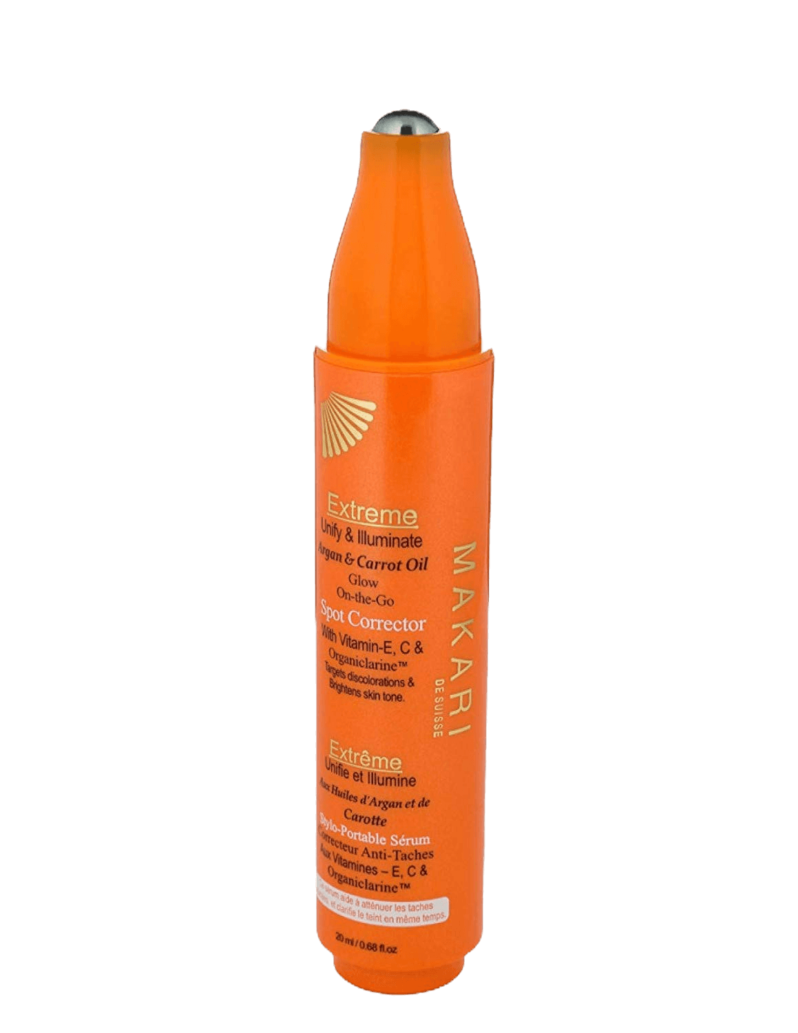 Stylo correcteur de taches d'huile d'argan et de carotte. 20 ML-Makari