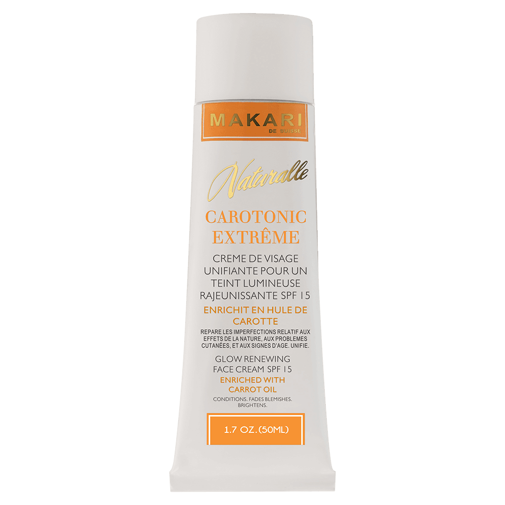 Crème carotonic unifiante  à l'huile de Carotte et d’écran solaire 50ML-Makari