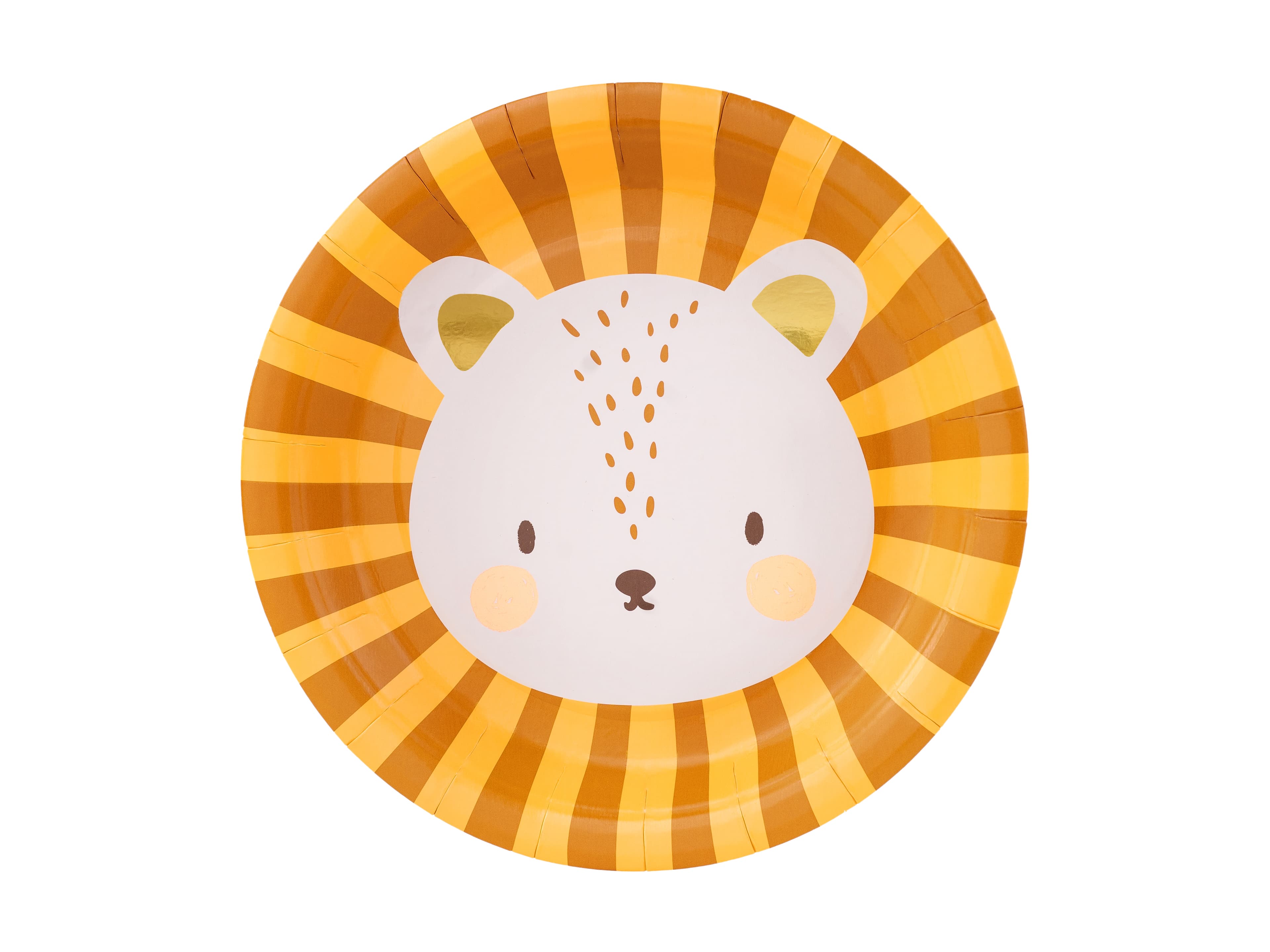 Lot de 6 assiettes anniversaire lion Thème jungle / safari