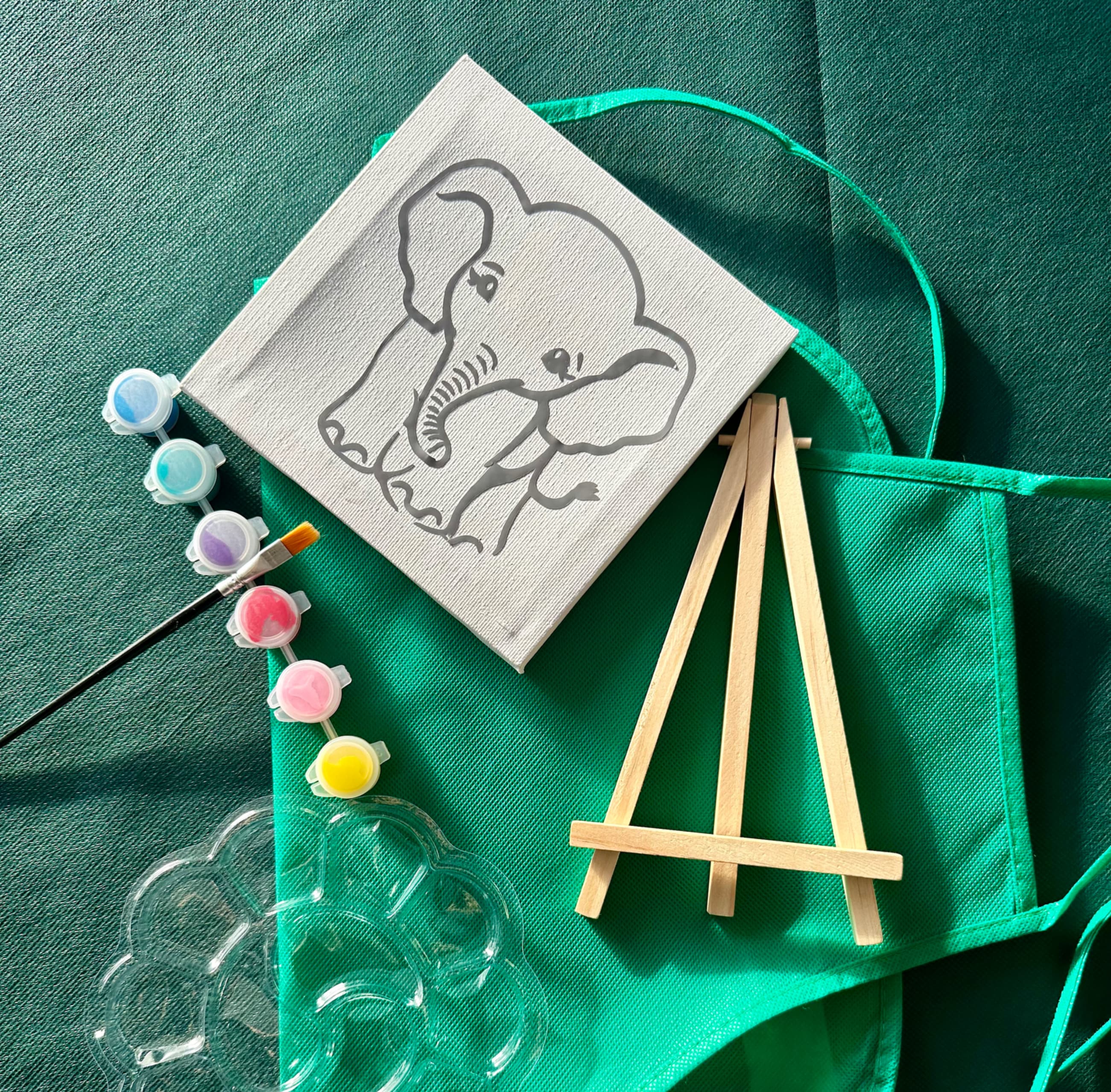 DIY Kit tableau Jungle à peindre
